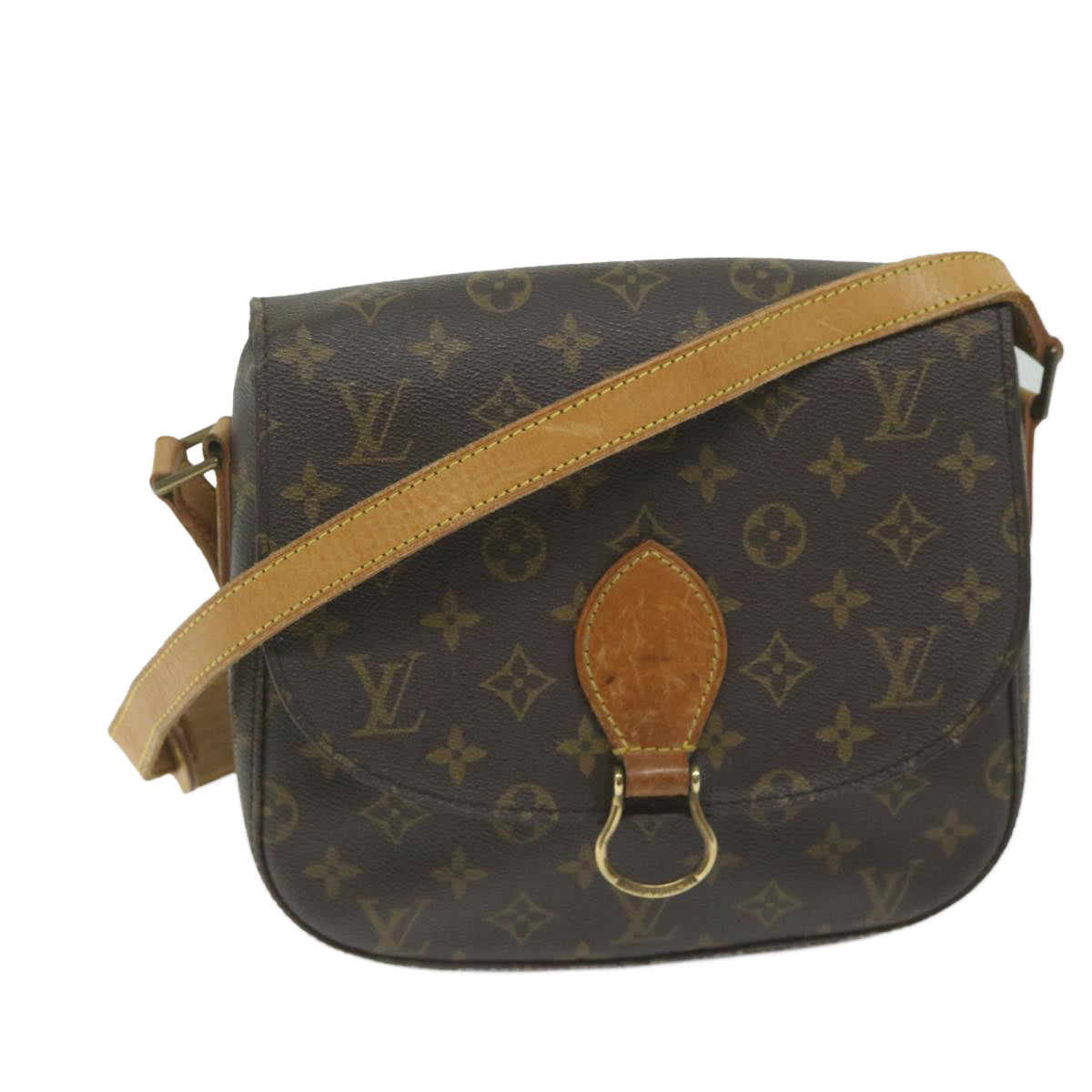 LOUIS VUITTON Monogram Saint Cloud GM Shoulder Bag M51242 LV Auth ki3954