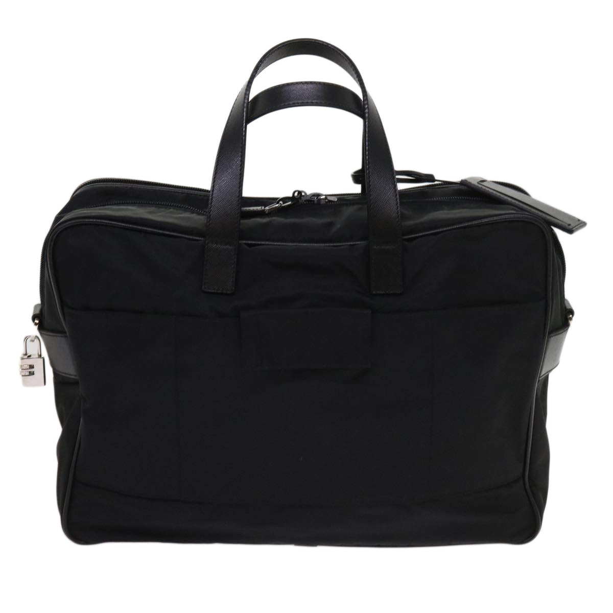 PRADA Business Bag Nylon 2way Black Auth ki3987 - 0