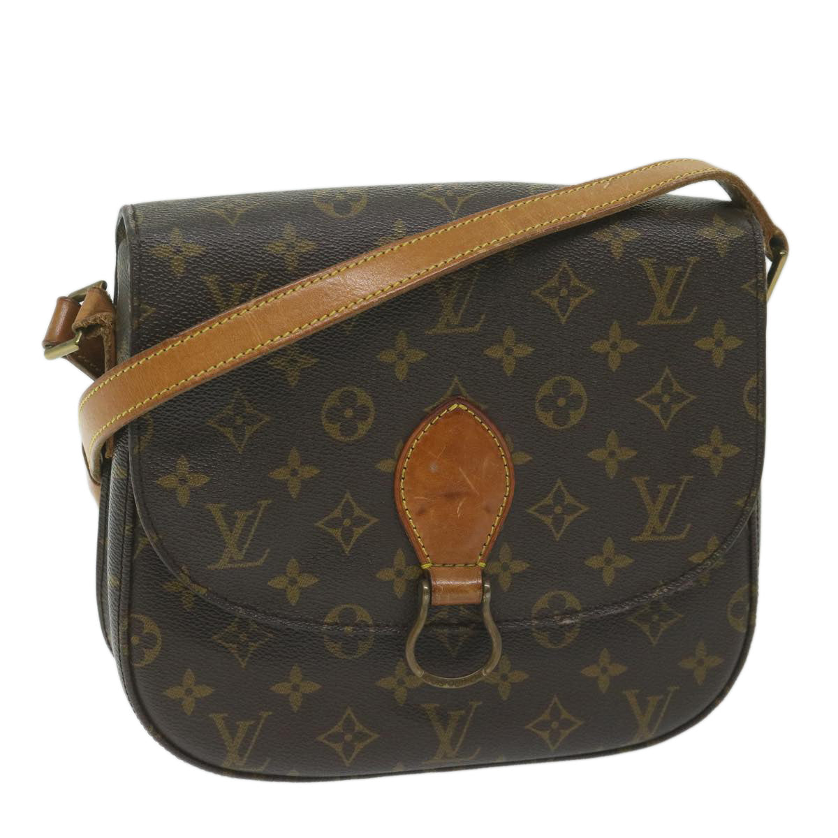 LOUIS VUITTON Monogram Saint Cloud GM Shoulder Bag M51242 LV Auth ki4012