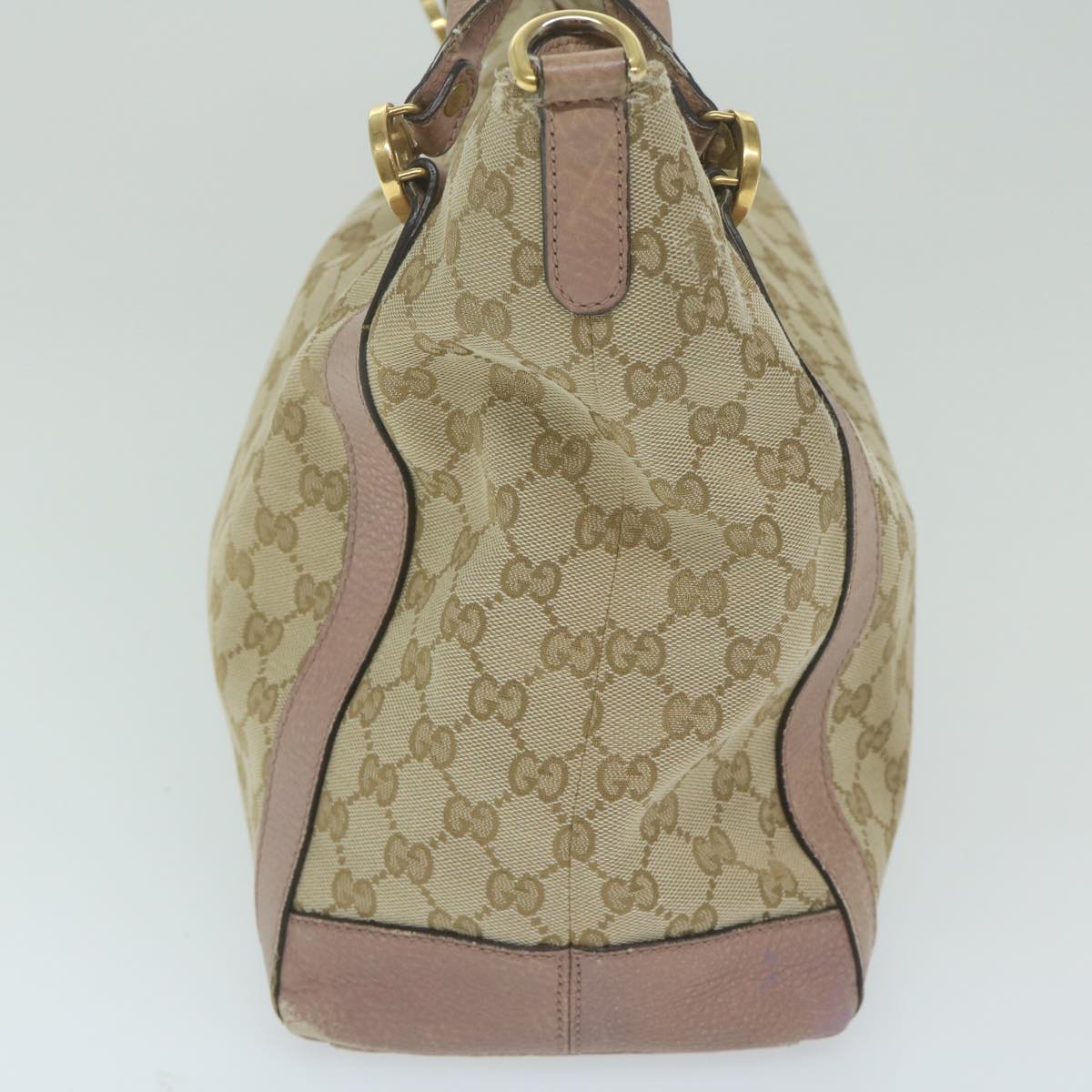 GUCCI GG Canvas Japan Exclusive Shoulder Bag 2way Beige Pink 323675 Auth ki4013