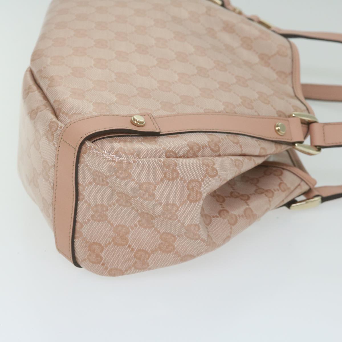 GUCCI GG Crystal interlocking Abby Shoulder Bag Pink 130736 Auth ki4018A