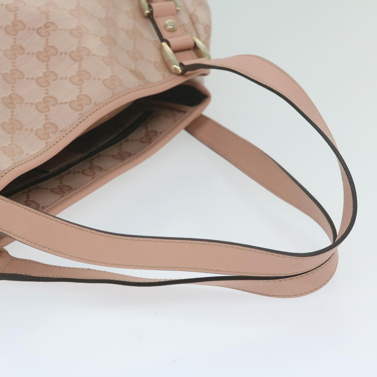 GUCCI GG Crystal interlocking Abby Shoulder Bag Pink 130736 Auth ki4018A