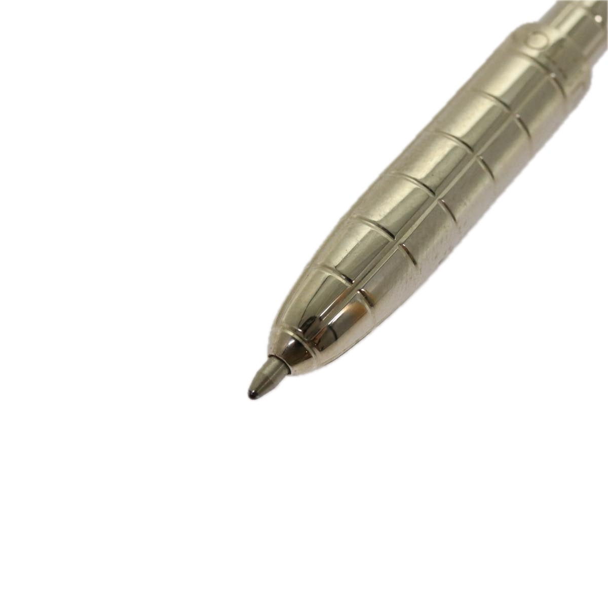 LOUIS VUITTON Styro Agenda Ballpoint Pen Metal Silver LV Auth ki4020