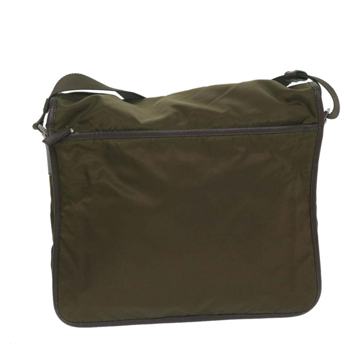 PRADA Shoulder Bag Nylon Khaki Auth ki4039 - 0