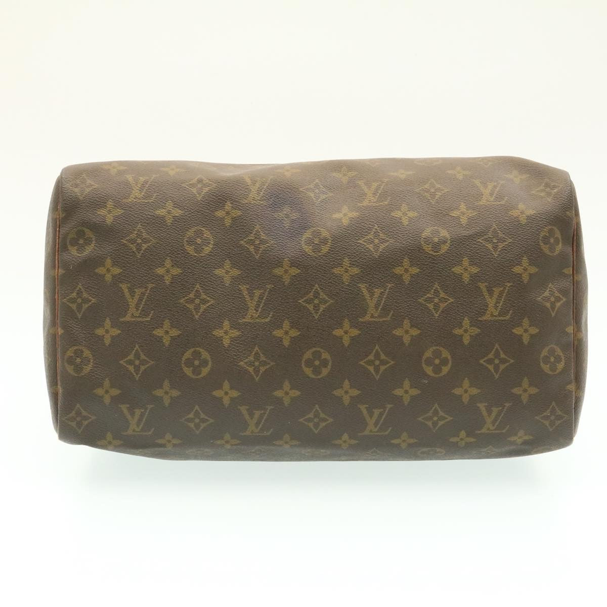 LOUIS VUITTON Monogram Speedy 35 Handbag M41524 LV Auth ki994