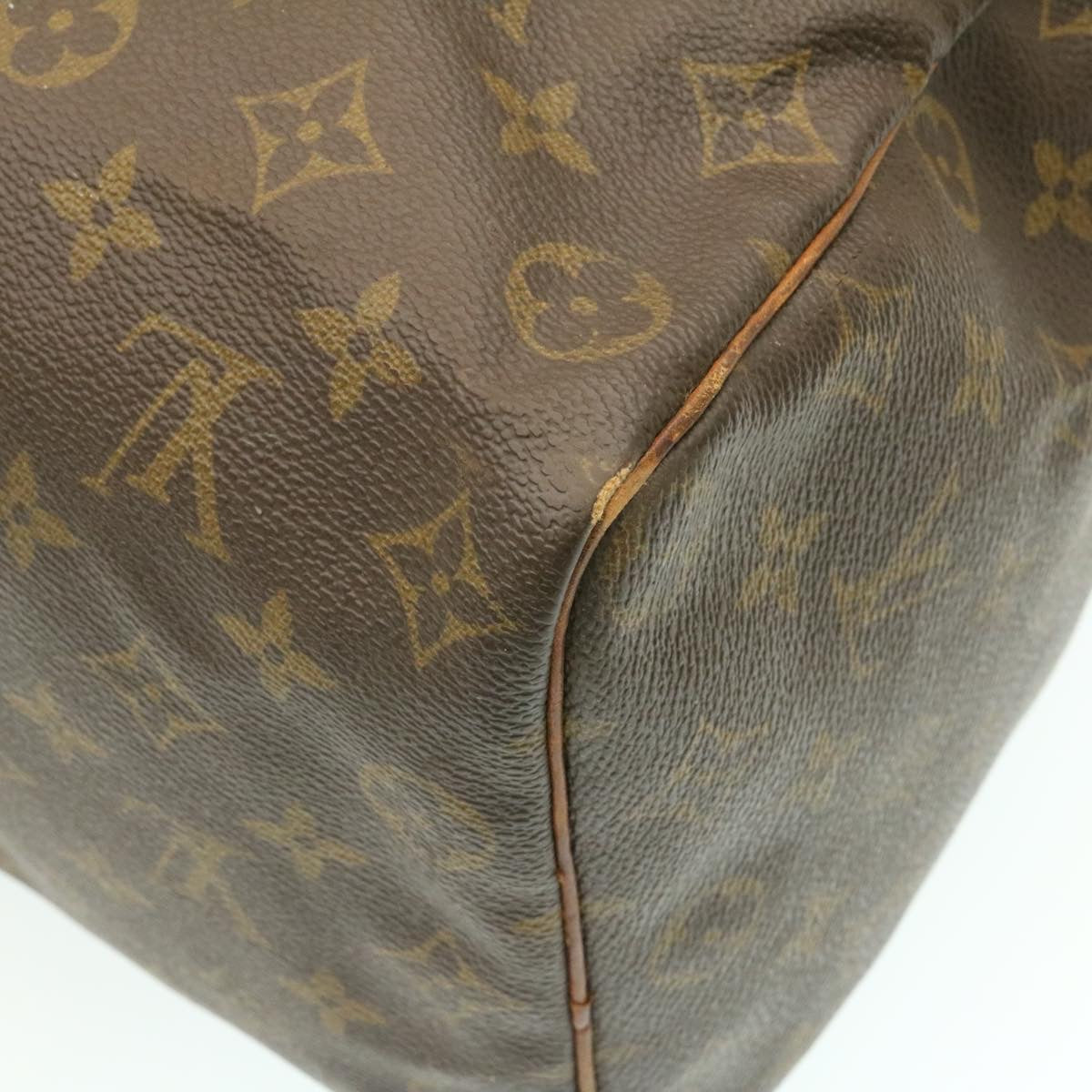 LOUIS VUITTON Monogram Speedy 35 Handbag M41524 LV Auth ki994