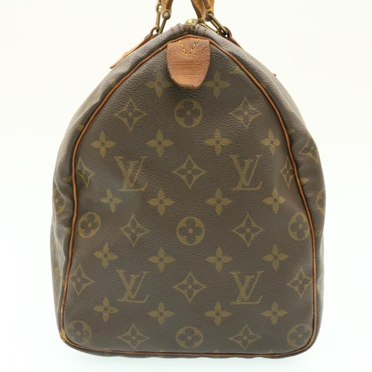 LOUIS VUITTON Monogram Speedy 35 Handbag M41524 LV Auth ki994