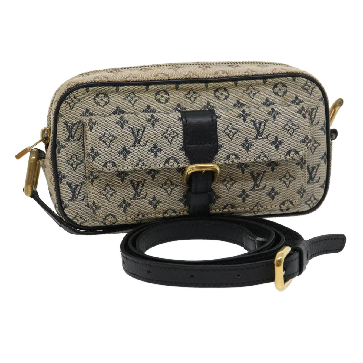 LOUIS VUITTON Monogram Mini Juliet MM Shoulder Bag Navy M92217 LV Auth kk100