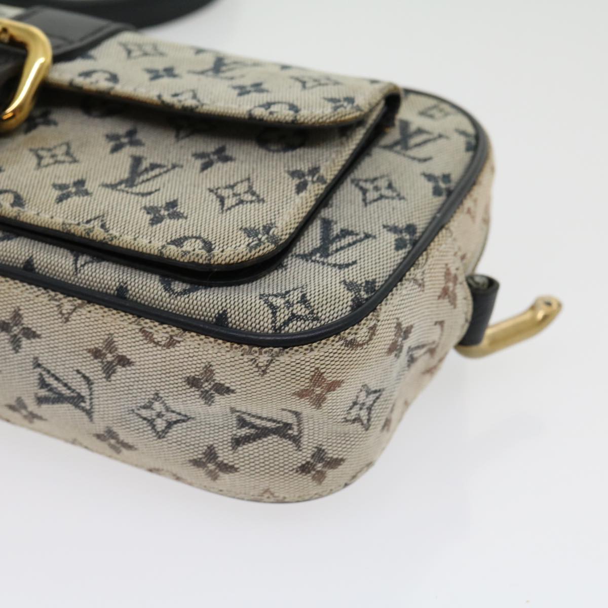 LOUIS VUITTON Monogram Mini Juliet MM Shoulder Bag Navy M92217 LV Auth kk100