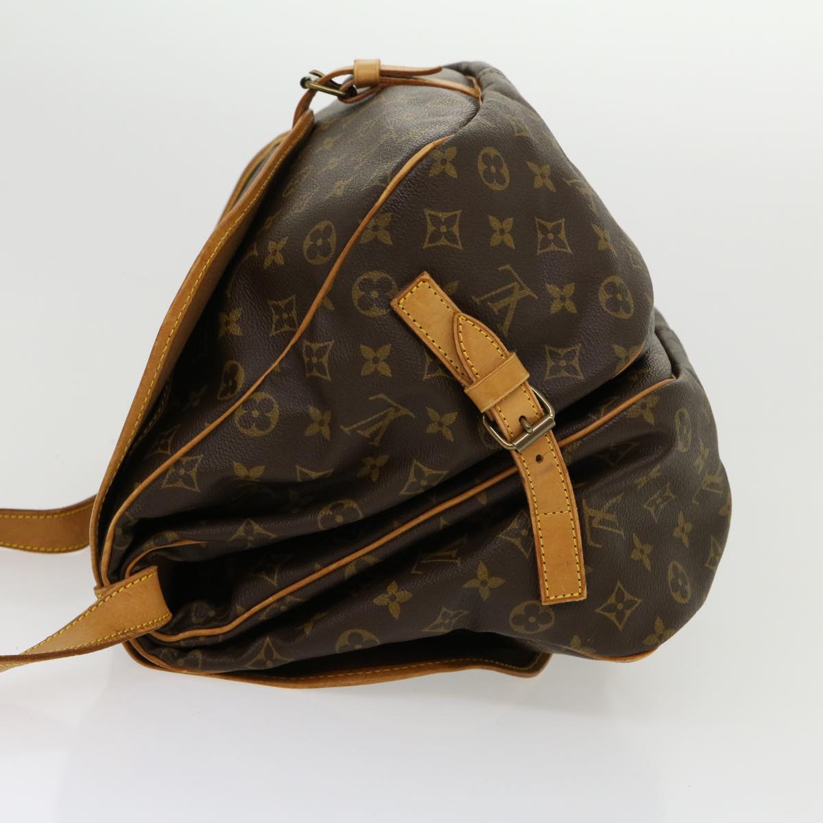 LOUIS VUITTON Monogram Saumur 35 Shoulder Bag M42254 LV Auth kk118