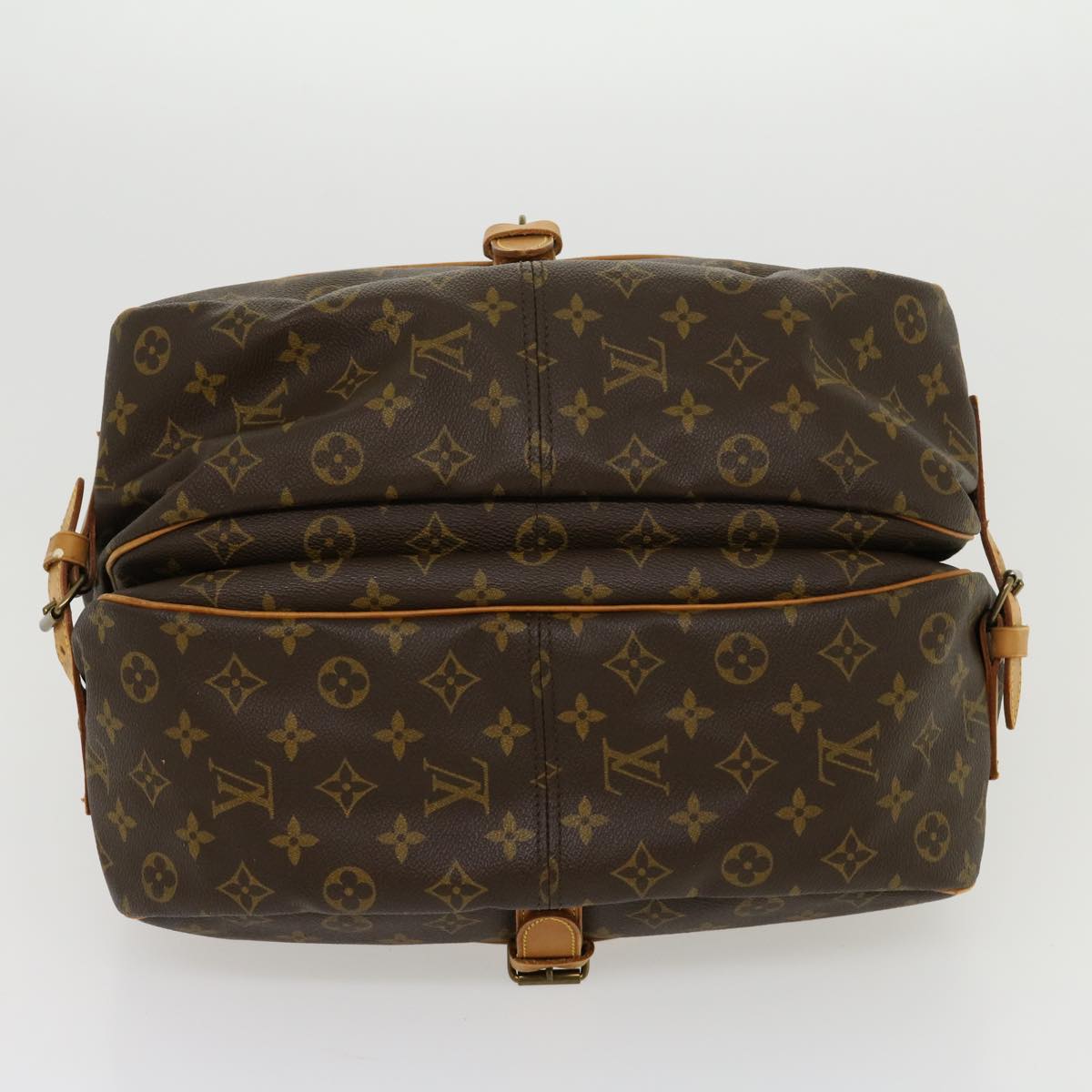 LOUIS VUITTON Monogram Saumur 35 Shoulder Bag M42254 LV Auth kk118