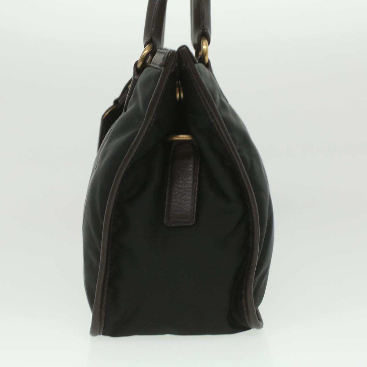 PRADA Hand Bag Nylon 2way Black Auth kk163