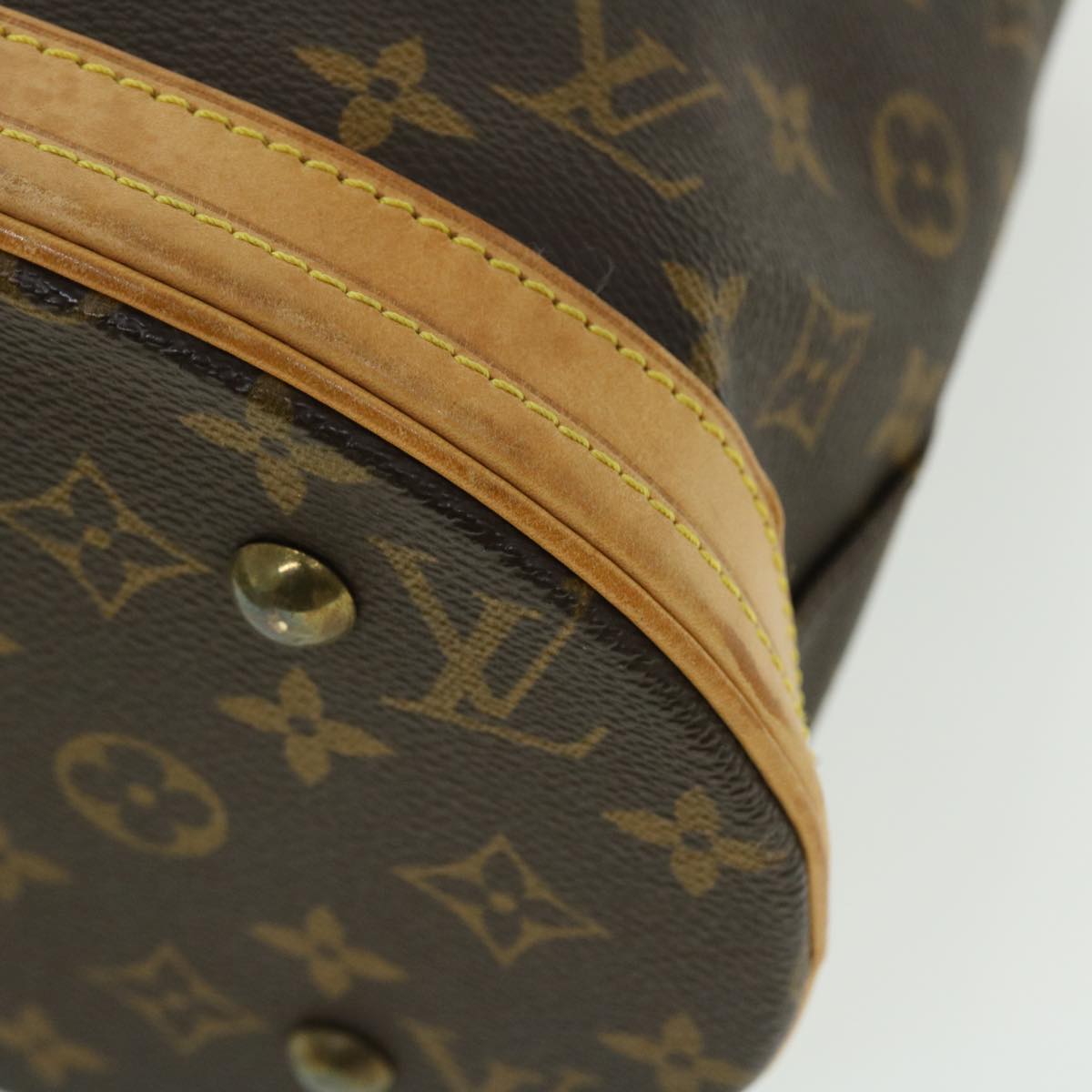 LOUIS VUITTON Monogram Bucket PM Shoulder Bag M42238 LV Auth kk191