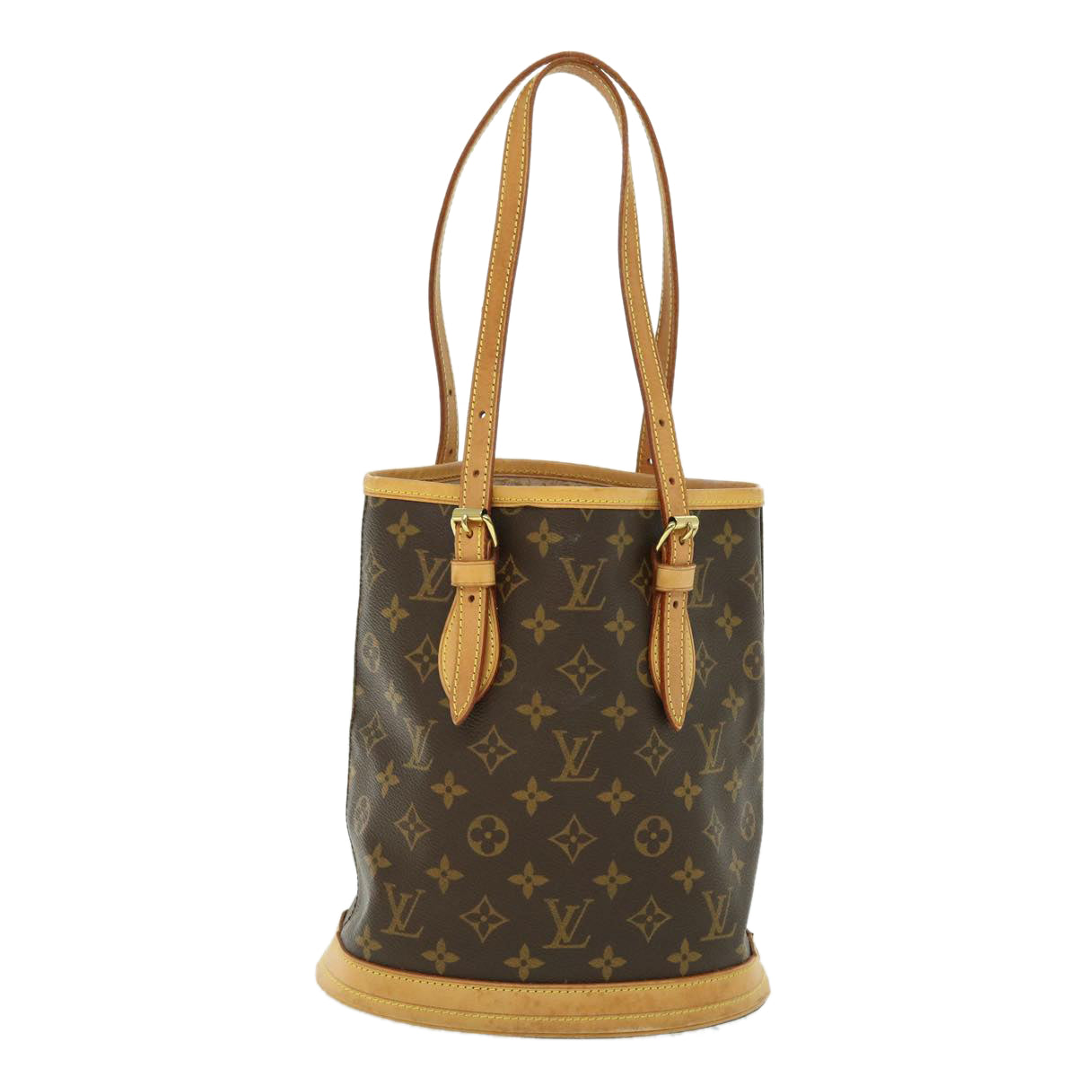 LOUIS VUITTON Monogram Bucket PM Shoulder Bag M42238 LV Auth kk191