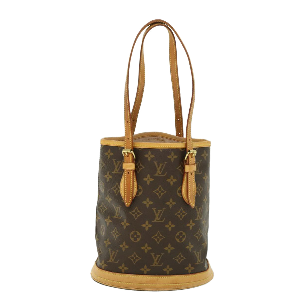 LOUIS VUITTON Monogram Bucket PM Shoulder Bag M42238 LV Auth kk191