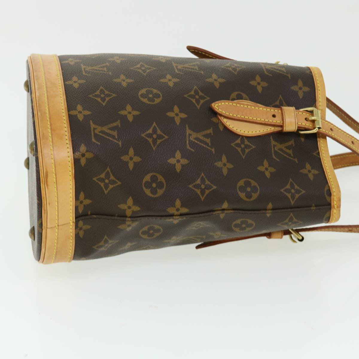 LOUIS VUITTON Monogram Bucket PM Shoulder Bag M42238 LV Auth kk191