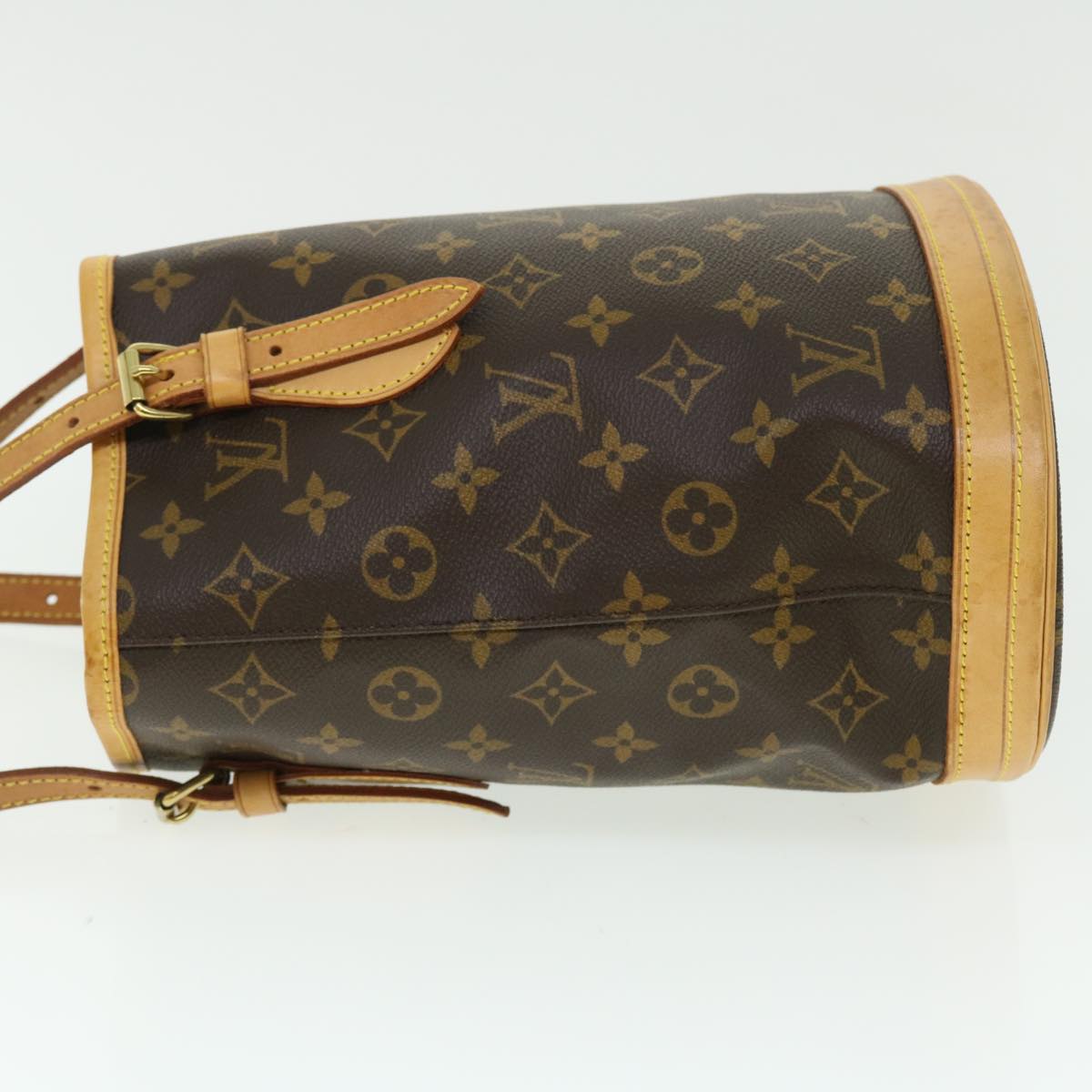 LOUIS VUITTON Monogram Bucket PM Shoulder Bag M42238 LV Auth kk191