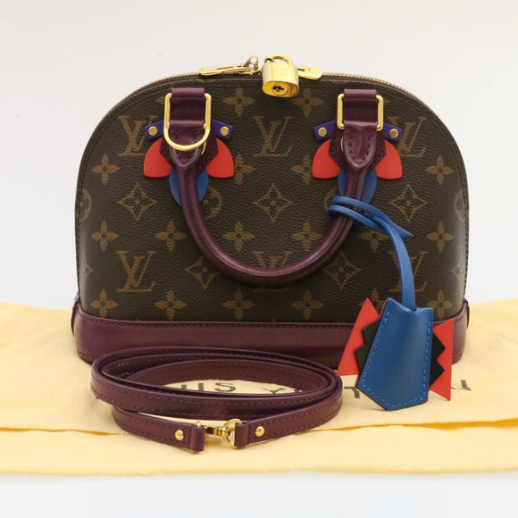 LOUIS VUITTON Monogram Totem Alma BB Hand Bag 2Way M41660 LV Auth knn001