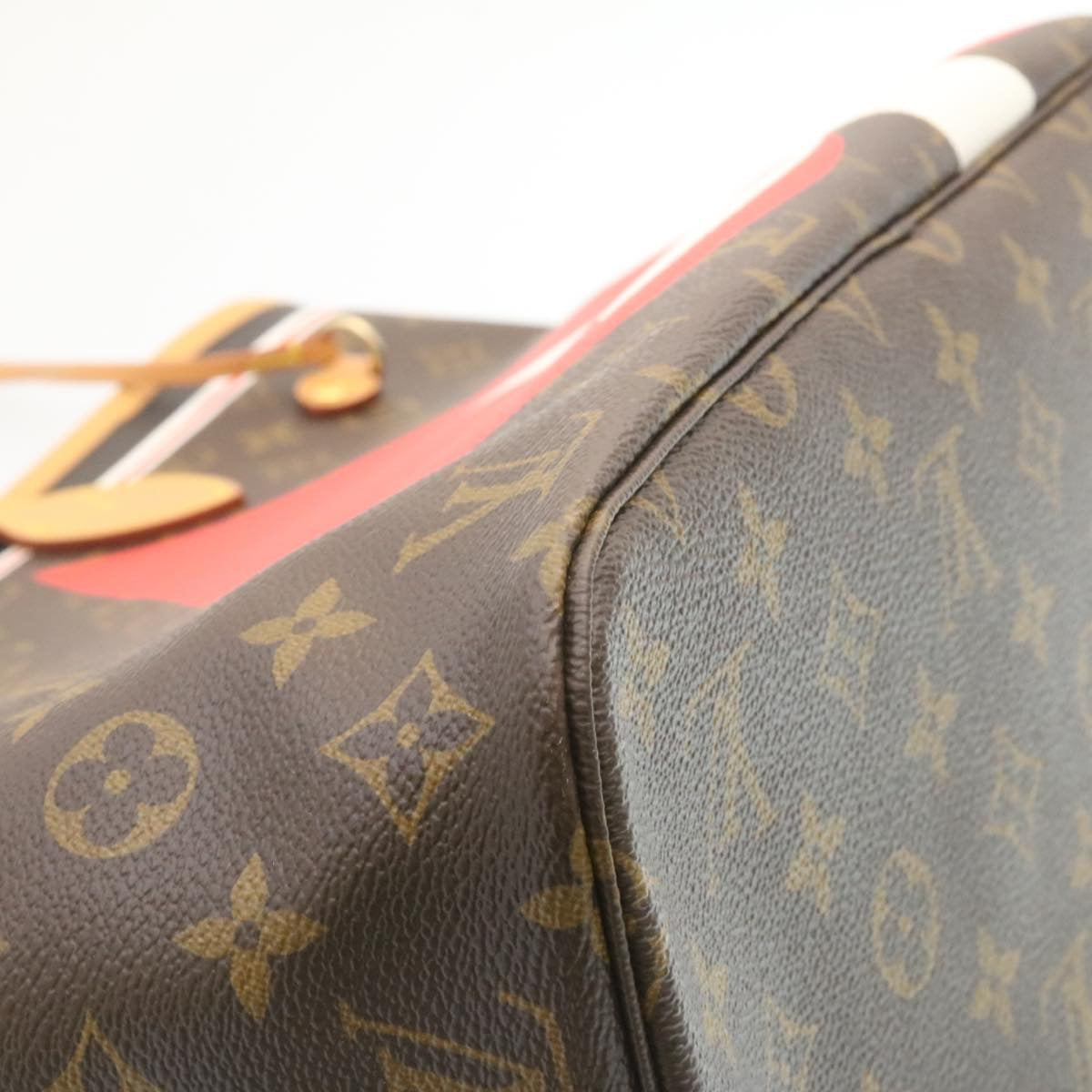 LOUIS VUITTON Monogram Game On Neverfull MM Tote Bag M57452 LV Auth knn013