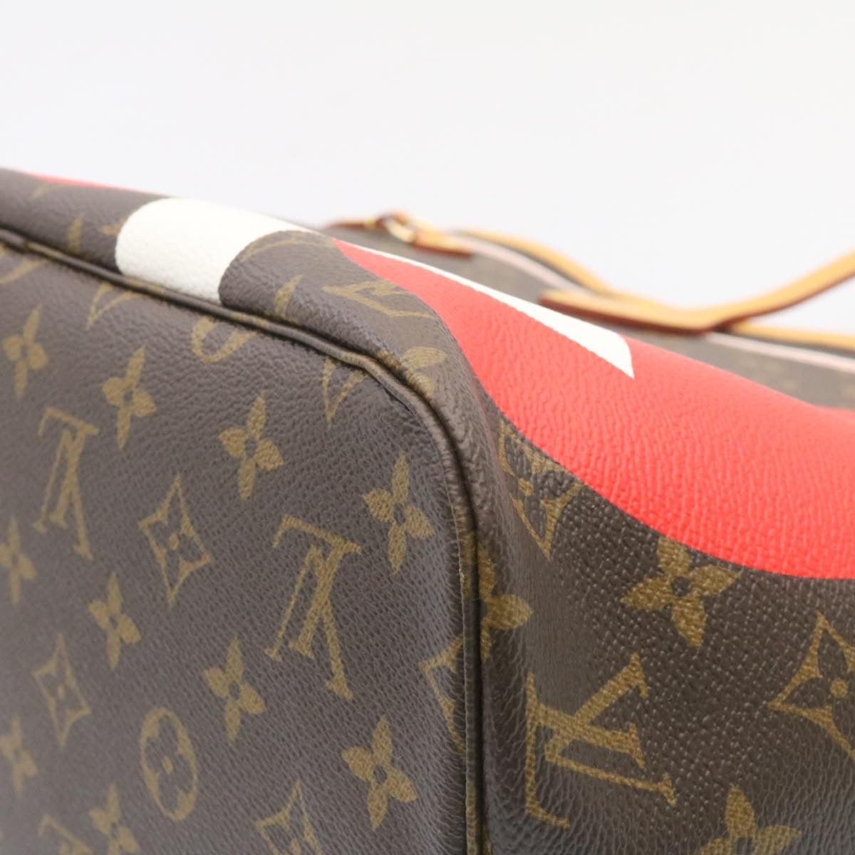 LOUIS VUITTON Monogram Game On Neverfull MM Tote Bag M57452 LV Auth knn013