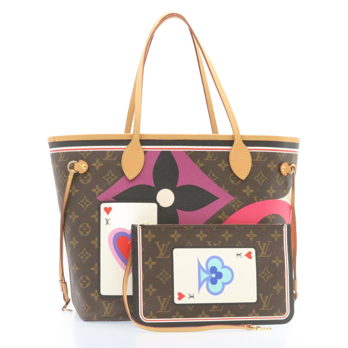 LOUIS VUITTON Monogram Game On Neverfull MM Tote Bag M57452 LV Auth knn013