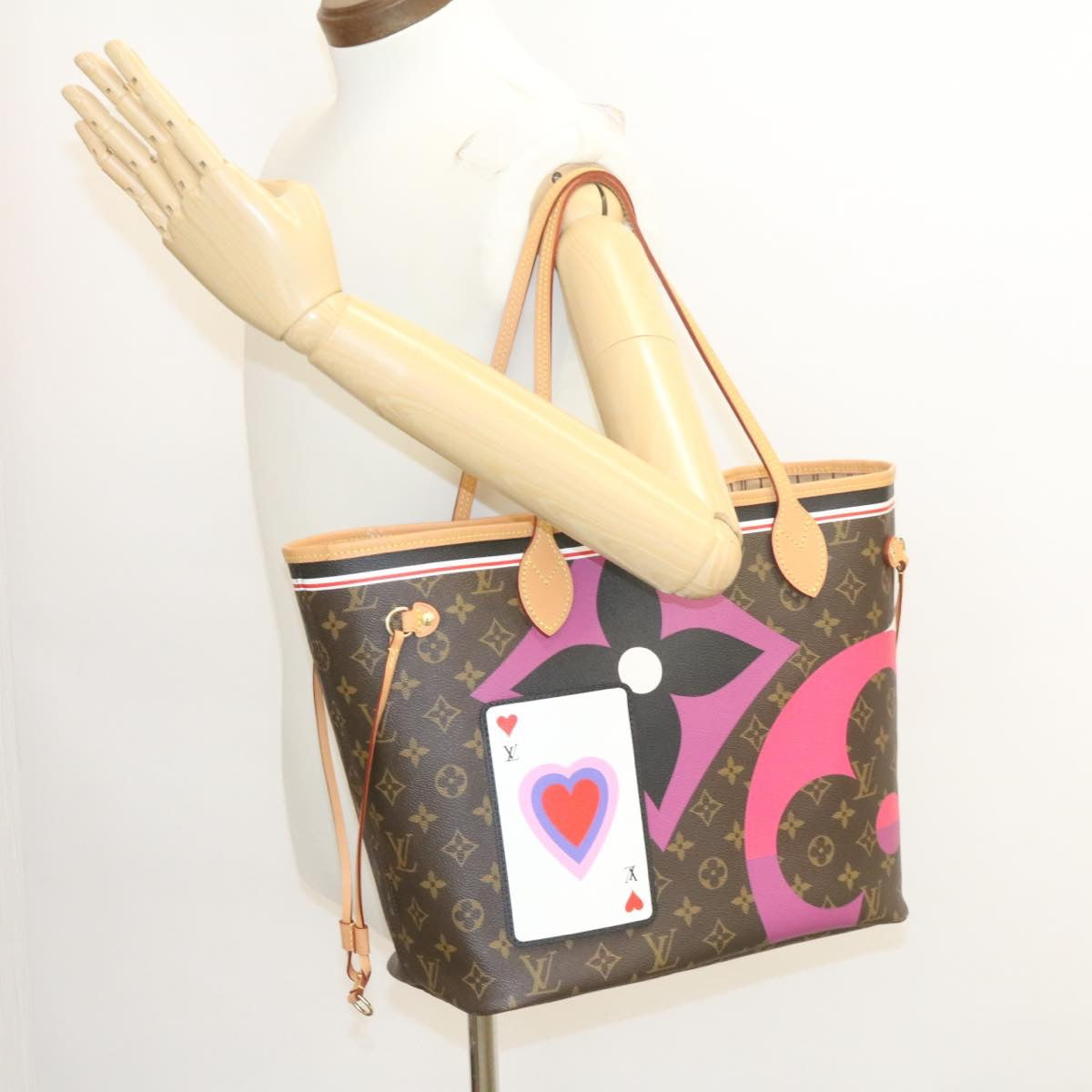 LOUIS VUITTON Monogram Game On Neverfull MM Tote Bag M57452 LV Auth knn013