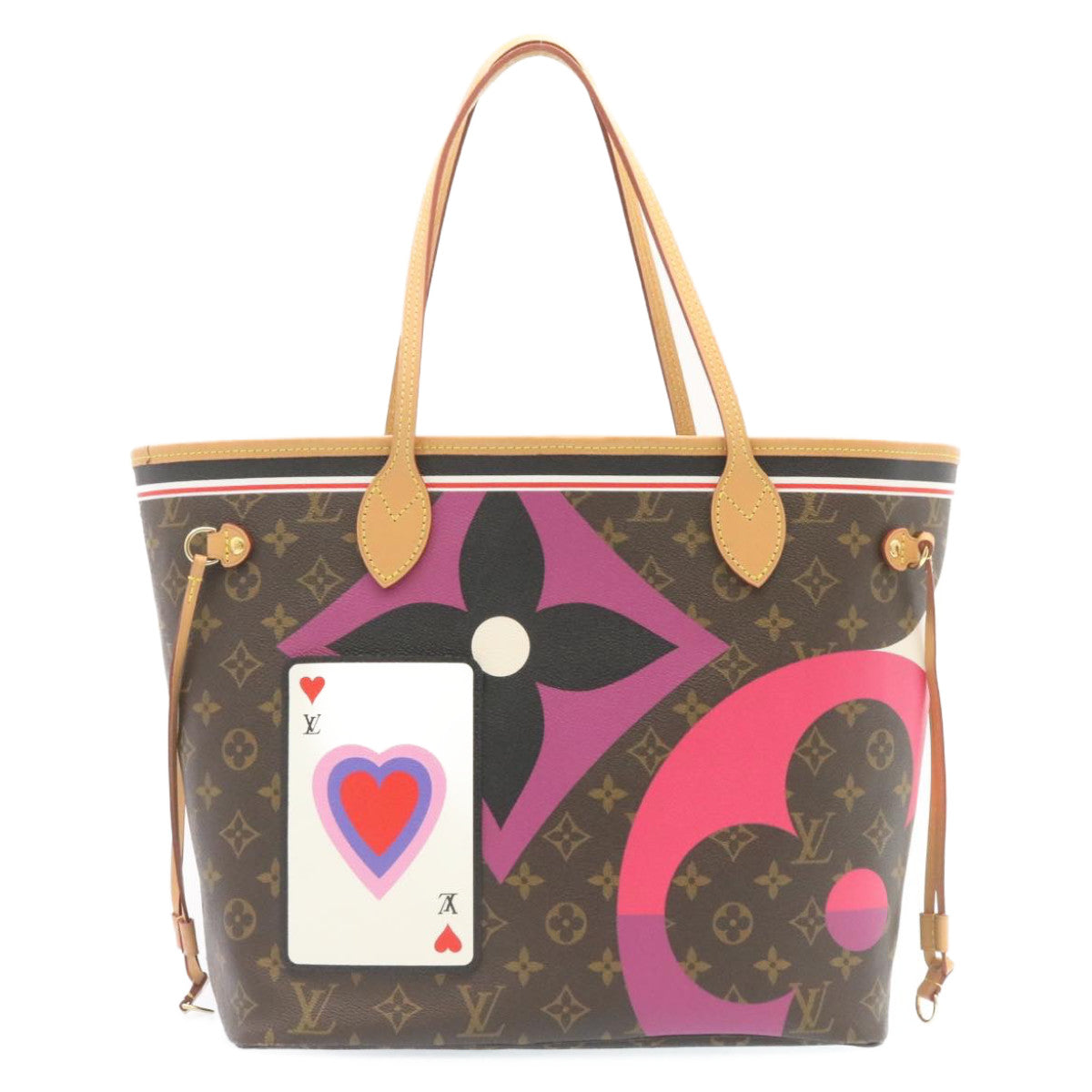 LOUIS VUITTON Monogram Game On Neverfull MM Tote Bag M57452 LV Auth knn013