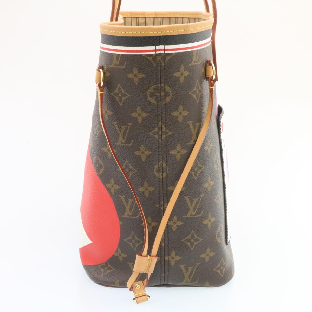 LOUIS VUITTON Monogram Game On Neverfull MM Tote Bag M57452 LV Auth knn013