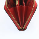 LOUIS VUITTON Monogram Empreinte Zippy Wallet Red M60017 LV Auth knn040-8