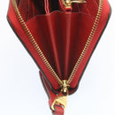 LOUIS VUITTON Monogram Empreinte Zippy Wallet Red M60017 LV Auth knn040-16
