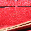 LOUIS VUITTON Monogram Empreinte Zippy Wallet Red M60017 LV Auth knn040-17