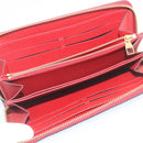 LOUIS VUITTON Monogram Empreinte Zippy Wallet Red M60017 LV Auth knn040-9