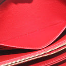 LOUIS VUITTON Monogram Empreinte Zippy Wallet Red M60017 LV Auth knn040-20