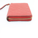 LOUIS VUITTON Monogram Empreinte Zippy Wallet Red M60017 LV Auth knn040-5