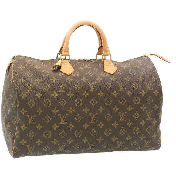 LOUIS VUITTON Monogram Speedy 40 Hand Bag M41522 LV Auth knn054