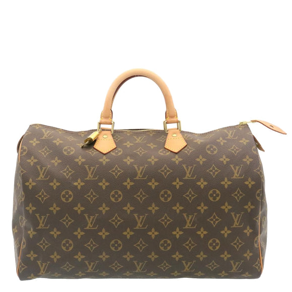 LOUIS VUITTON Monogram Speedy 40 Hand Bag M41522 LV Auth knn054