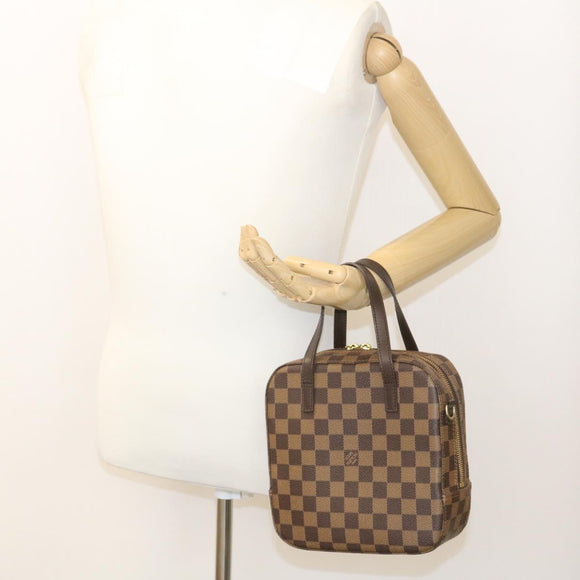 LOUIS VUITTON Damier Ebene Spontini Hand Bag SP Order N48021 LV Auth knn072