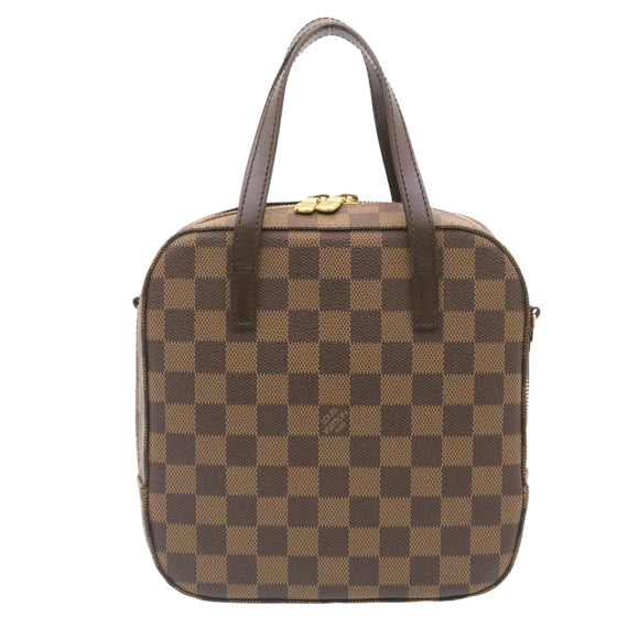 LOUIS VUITTON Damier Ebene Spontini Hand Bag SP Order N48021 LV Auth knn072
