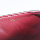 CHANEL Chain Turn Lock Diana Matelasse Shoulder Bag Lamb Skin Black Auth knn076-18