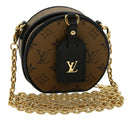 LOUIS VUITTON Monogram Reverse Boite Chapeau Shoulder Bag Brown M68577 LV knn091-1