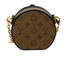 LOUIS VUITTON Monogram Reverse Boite Chapeau Shoulder Bag Brown M68577 LV knn091-2
