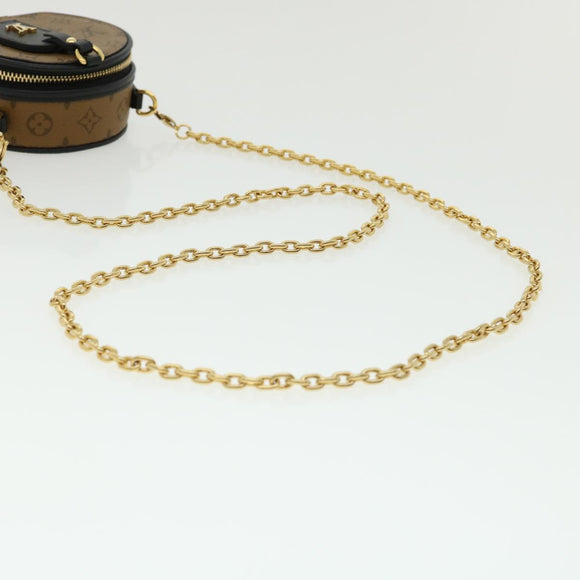 LOUIS VUITTON Monogram Reverse Boite Chapeau Shoulder Bag Brown M68577 LV knn091