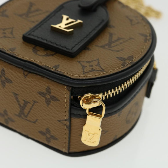 LOUIS VUITTON Monogram Reverse Boite Chapeau Shoulder Bag Brown M68577 LV knn091