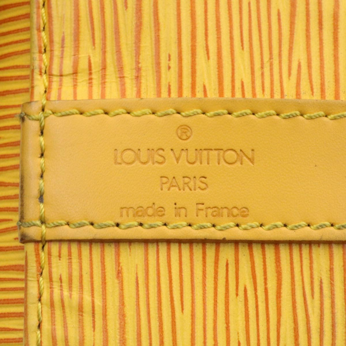 LOUIS VUITTON Epi Petit Noe Shoulder Bag Yellow M44109 LV Auth lt146