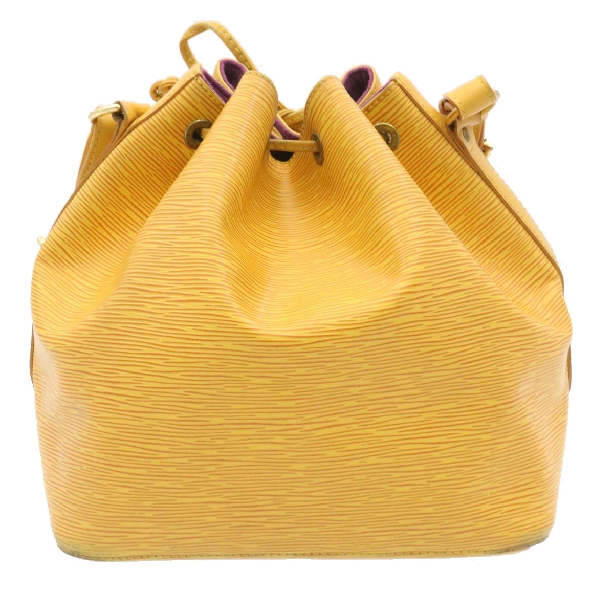 LOUIS VUITTON Epi Petit Noe Shoulder Bag Yellow M44109 LV Auth lt146