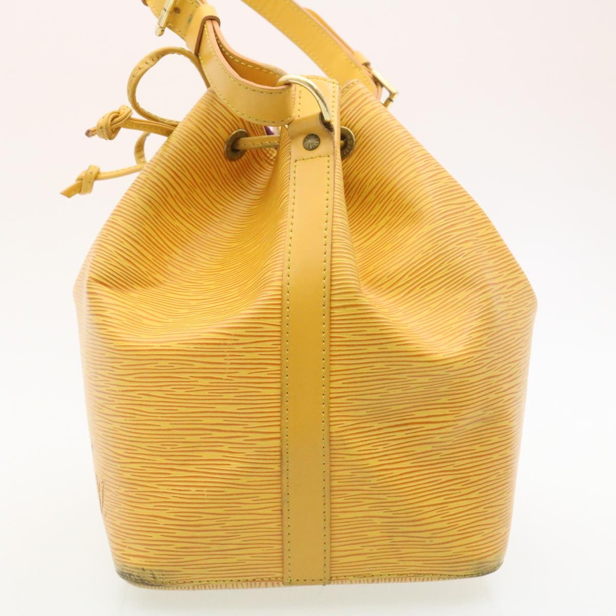 LOUIS VUITTON Epi Petit Noe Shoulder Bag Yellow M44109 LV Auth lt146