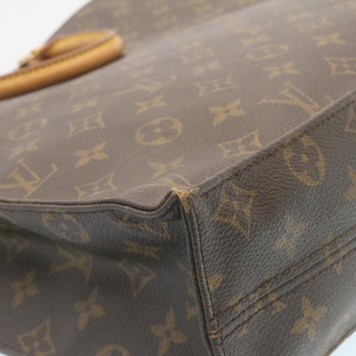 LOUIS VUITTON Monogram Sac Plat Hand Bag M51140 LV Auth lt256