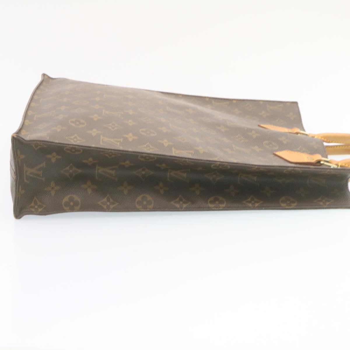 LOUIS VUITTON Monogram Sac Plat Hand Bag M51140 LV Auth lt256