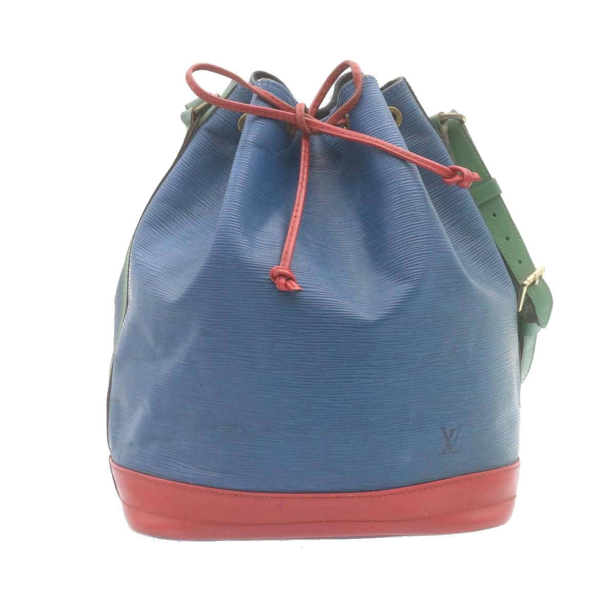 LOUIS VUITTON Epi Tricolor Noe Shoulder Bag Blue Red Green M44082 LV Auth lt292