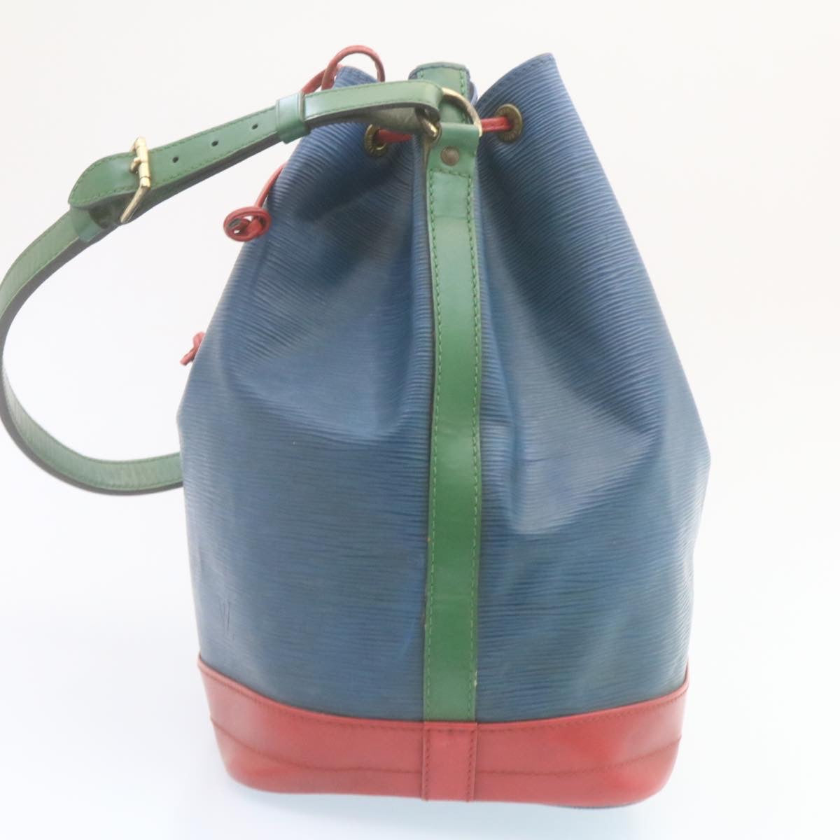 LOUIS VUITTON Epi Tricolor Noe Shoulder Bag Blue Red Green M44082 LV Auth lt292